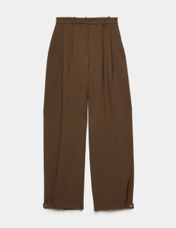 Double Pleat Cuff Detail Trousers