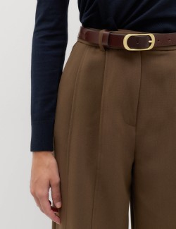 Double Pleat Cuff Detail Trousers