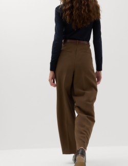 Double Pleat Cuff Detail Trousers