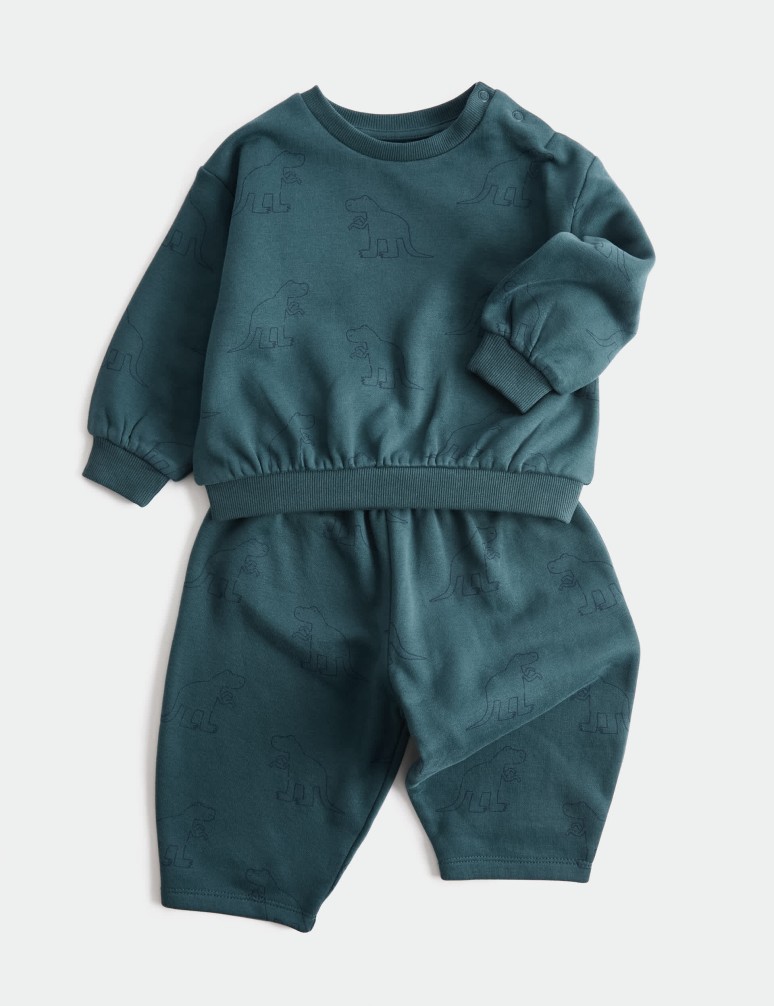 2 Piece Dino Sweat Outfit (0-5 Yrs)