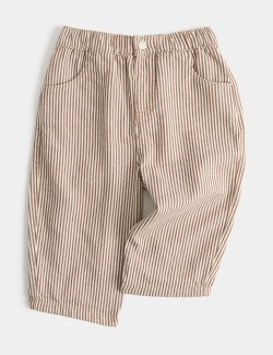Pure Cotton Ticking Stripe Trousers (0-5 Yrs)