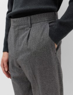 Tailored Fit Puppytooth Stretch Trousers