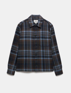 Pure Cotton Checked Overshirt