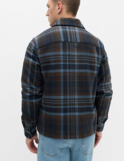 Pure Cotton Checked Overshirt