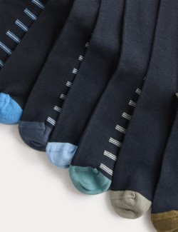 7 Pack Cool & Fresh™ Striped Cotton Rich Socks