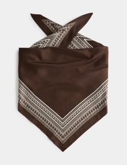 Satin Triangle Printed Neckerchief
