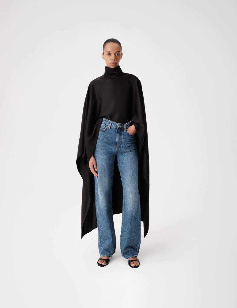 High Waisted Relaxed Straight Jeans