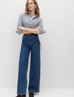 High Waisted Wide Leg Jeans