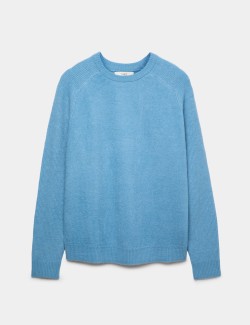 Extra měkký svetr s výstřihem kek rku z vlny