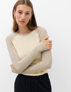 Colour Block Raglan Top