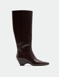 Wedge Knee High Boots