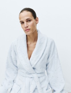 Spot Carved Dressing Gown