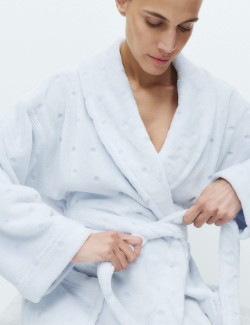 Spot Carved Dressing Gown