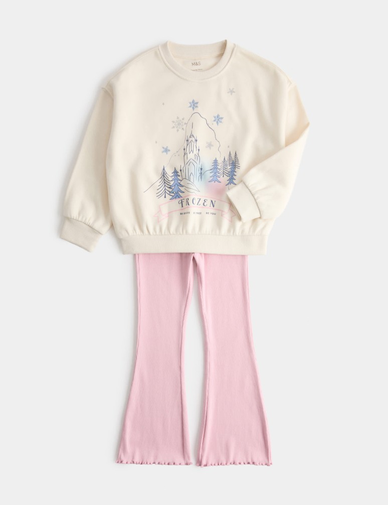 Dvoudílná hřejivá souprava Disney Frozen™ s vysokým podílem bavlny (2–8 let)