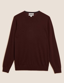 Pure Extra Fine Merino Wool Crew Neck Jumper