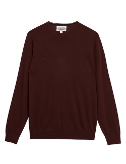 Pure Extra Fine Merino Wool Crew Neck Jumper