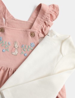 2 Pack Cotton Rich Dresses with Tights (0-3 Yrs)