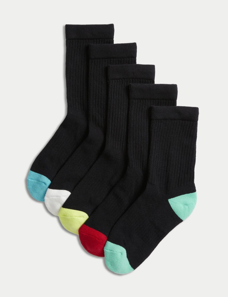 5pk Cotton Rich Sports Socks