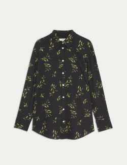 Printed Collared Blouse