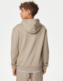 Cotton Rich Plain Hoodie (6-16 Yrs)