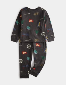 Pure Cotton Badge Pyjamas (1-16 Yrs)