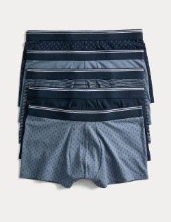 Bokové bavlněné strečové trenýrky s technologií Cool & Fresh™, 5 ks
