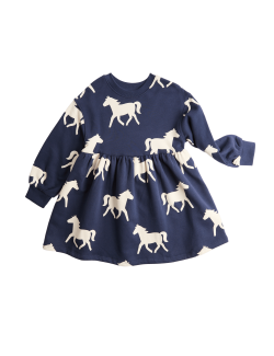 Cotton Rich Horse Sweat Dress (2-8 Yrs)