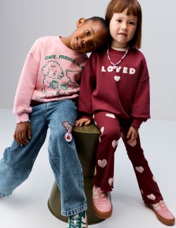 2 Piece Cotton Rich Loved Sweat Outfit (2-8 Yrs)
