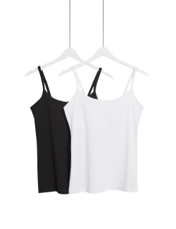 2pk Cotton Rich Secret Support™ Vests