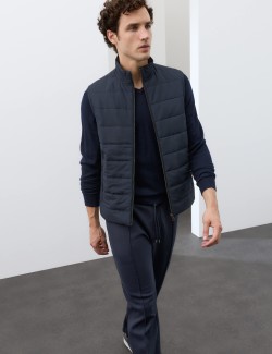 Regular Fit Cotton Rich Hybrid Gilet