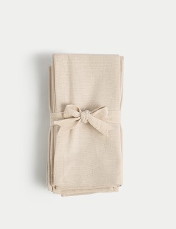 Set of 4 Pure Cotton Napkins