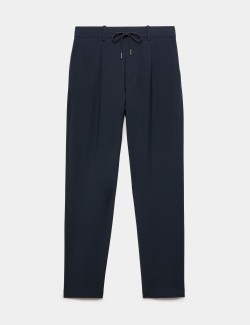 Wool Blend Suit Trousers