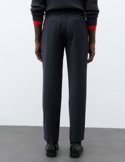 Wool Blend Suit Trousers