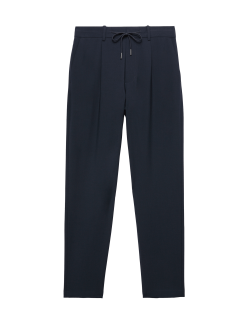 Wool Blend Suit Trousers