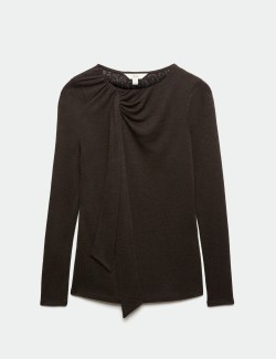 Tie Neck Fastening Top