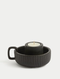 Ridged Tealight & Dinner Candle Holder