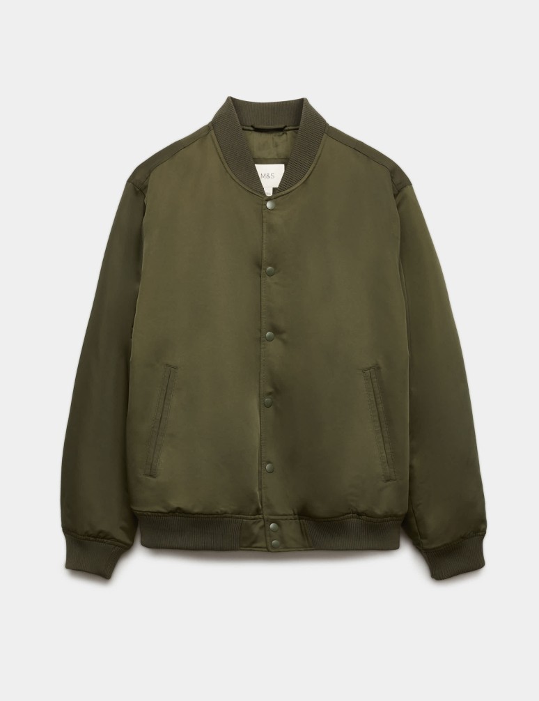 Satin Bomber Jacket