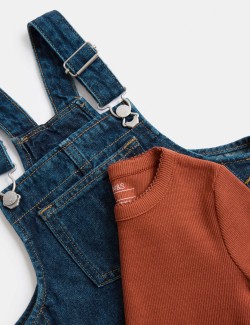 2 Piece Denim Pinafore Outfit (2-10 Yrs)