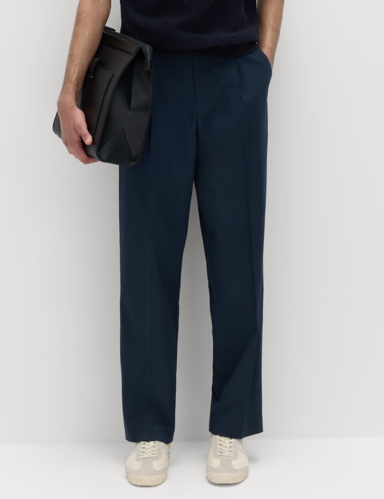 Relaxed Fit Smart Stretch Trousers