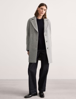 Wool Rich Single Breasted Car Coat