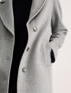 Wool Rich Single Breasted Car Coat