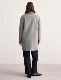 Wool Rich Single Breasted Car Coat