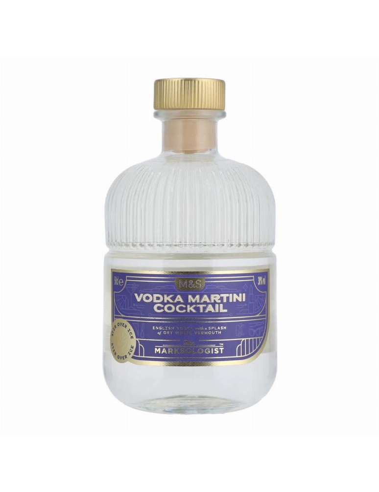 Alkoholický koktejl ve stylu vodky martini s bílým vermutem