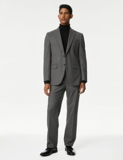 Regular Fit Puppytooth Suit Jacket