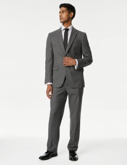 Regular Fit Puppytooth Suit Jacket