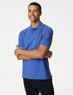 Pure Cotton Pique Polo Shirt