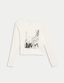 Cotton Rich NYC Graphic Ribbed Top (6-16 Yrs)