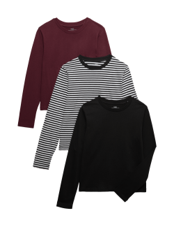 3 Pack Pure Cotton Tops (6-16 Yrs)