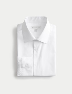 Skinny Fit Non Iron Cotton Blend Shirt
