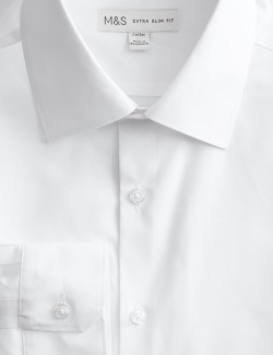 Skinny Fit Non Iron Cotton Blend Shirt